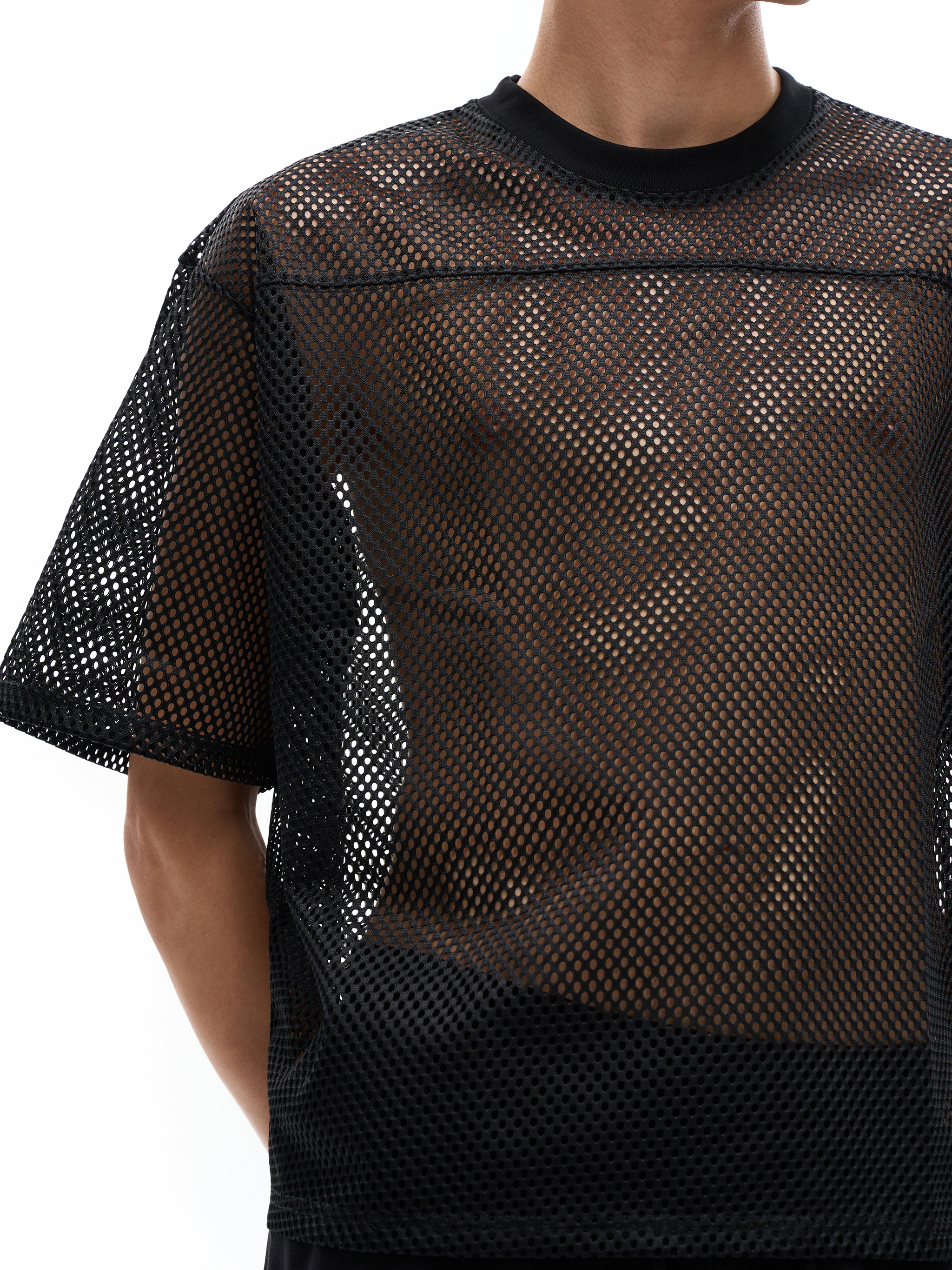Sheer Mesh Boxy T-Shirt – Activewear | Tapstitch