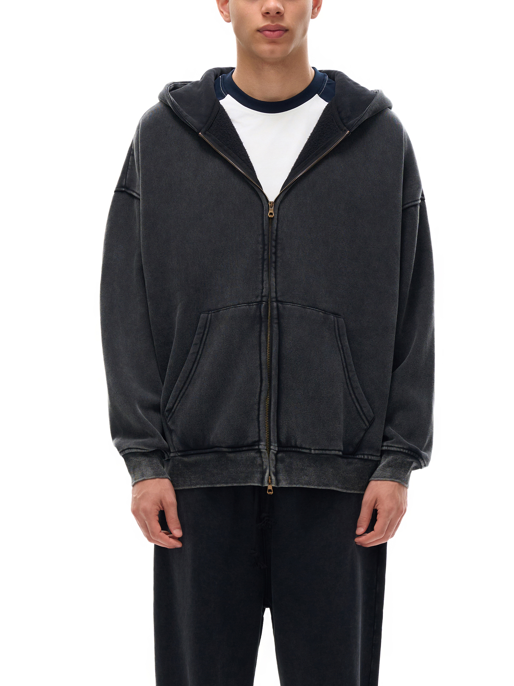 OUROBOROS WASHED ZIP HOODIE – IDEASWAM