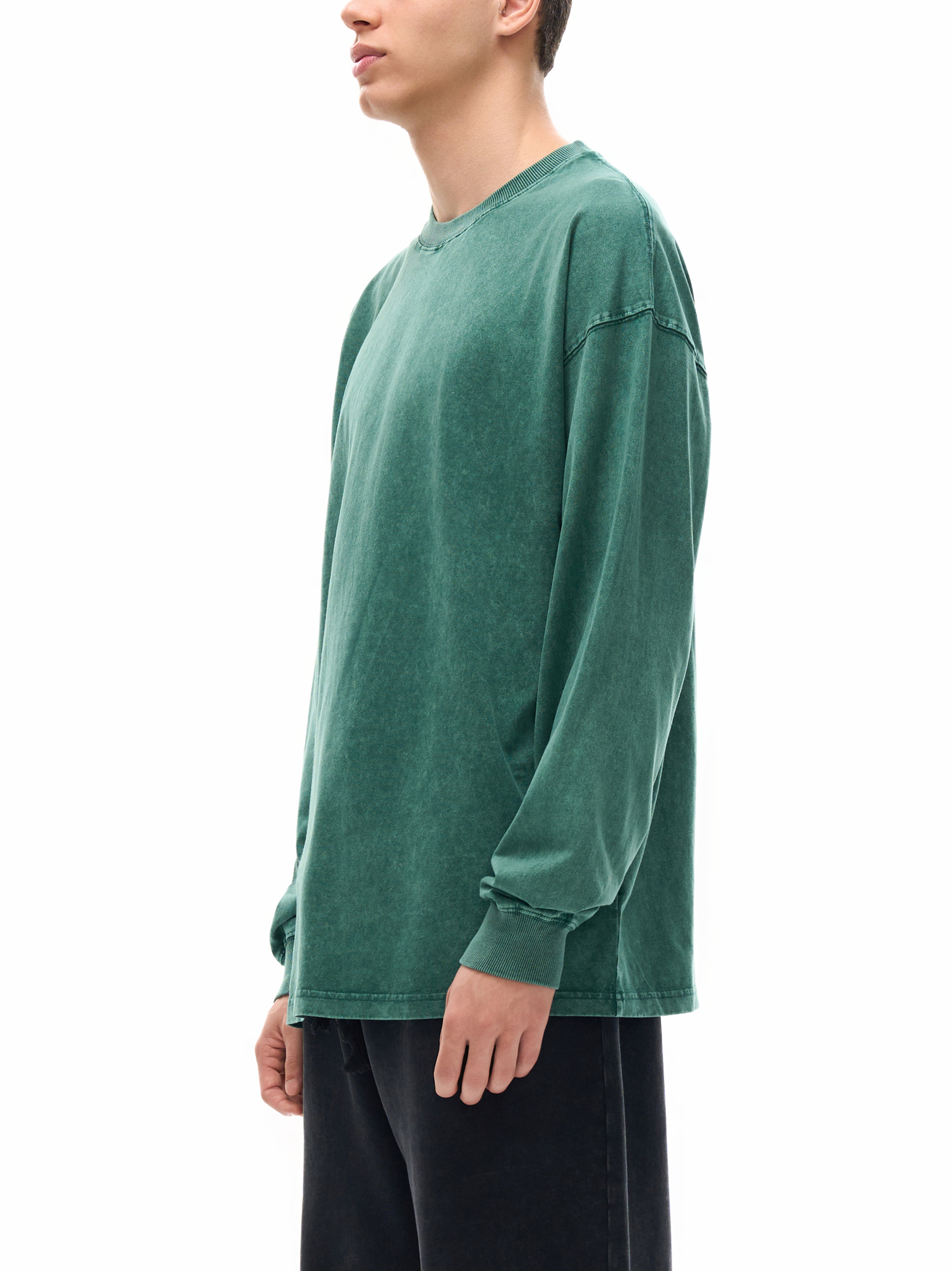 ワコマリア 鶏舎 WASHED HEAVY WEIGHT LONG SLEEVE Acid Wash Oversized Long Sleeve T-Shirt – Vintage Streetwear